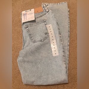 High rise straight leg jeans